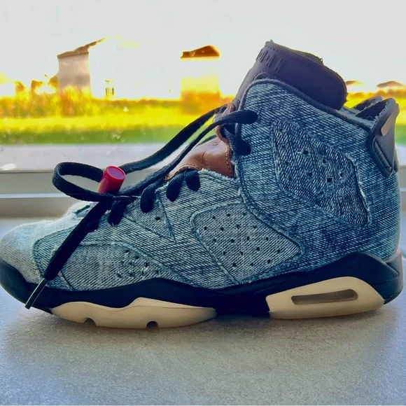 Nike Shoes Air Jordan Retro Washed Denim Poshmark